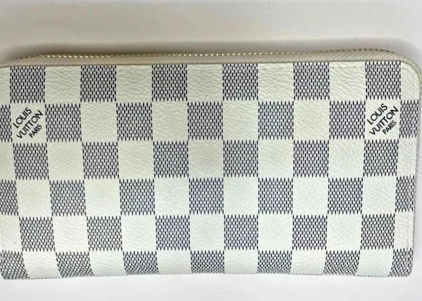 Louis Vuitton Damier Azur Zippy Wallet N60019 White