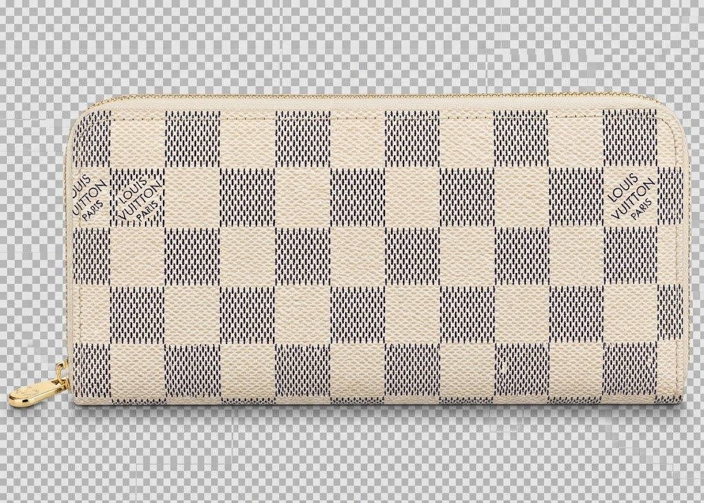 Louis Vuitton Damier Azur Zippy Wallet N60019 White