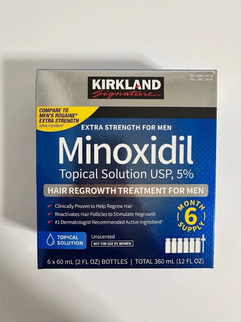 Kirkland Minoxidil 5% Hair Regrowth Treatment 6 Month Supply