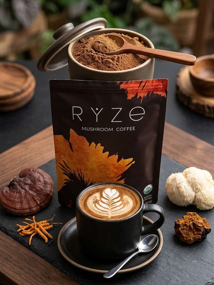 RYZE Mushroom Coffee Bright & Smooth – 30 Servings