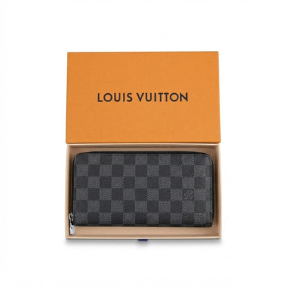 LOUIS VUITTON Portefeuille Brazza Wallet Bifold Damier Graphite N62665 F/S
