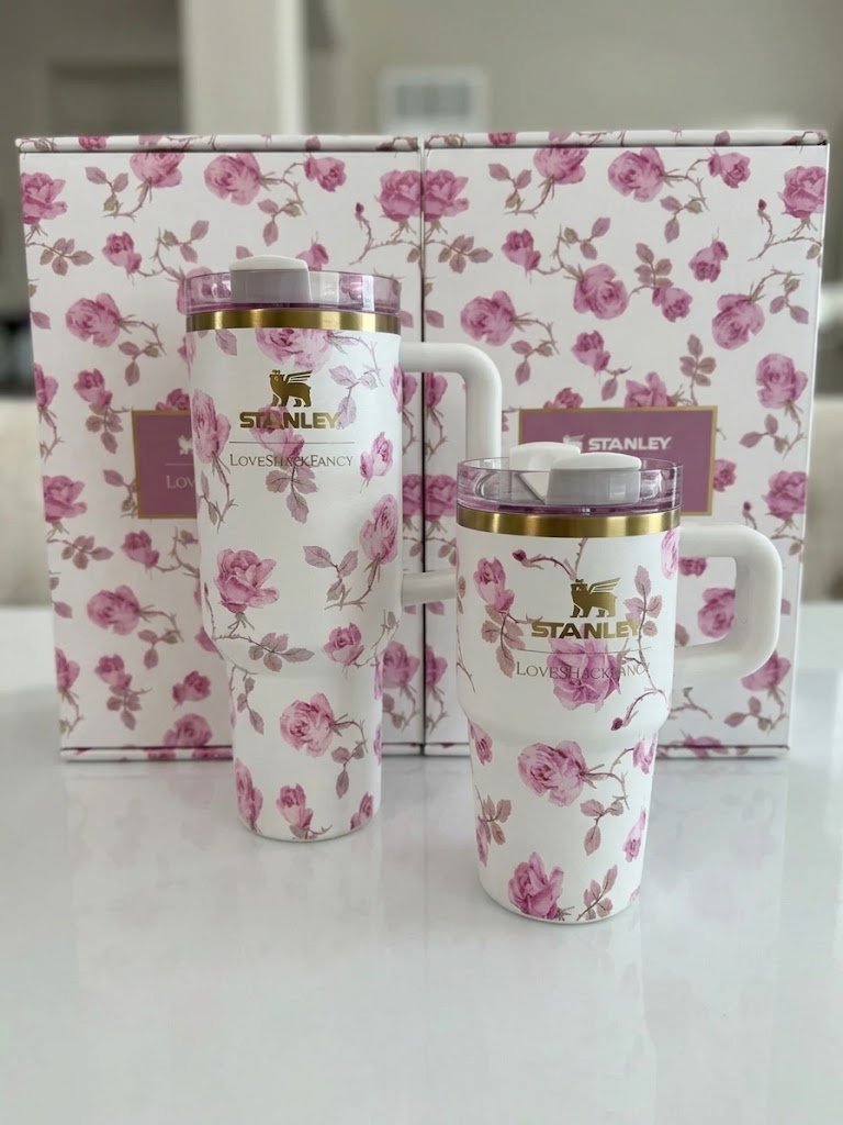 Stanley x LoveShackFancy Ribbon Rosa 40oz Quencher Authentic