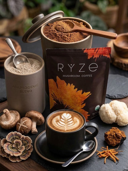 RYZE Mushroom Coffee Bright & Smooth – 30 Servings