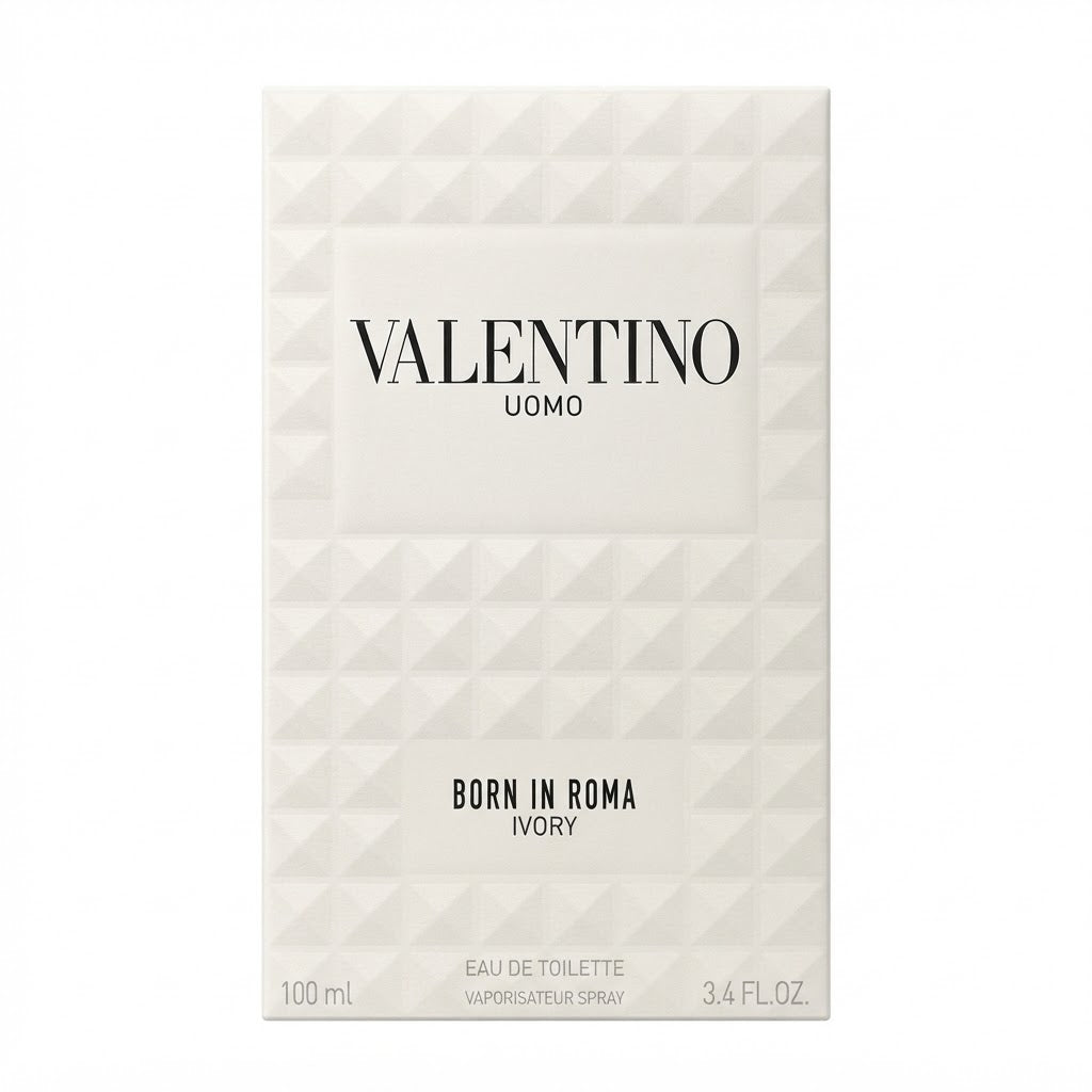 Valentino Uomo Born In Roma Ivory EDT 3.4oz Men Rare