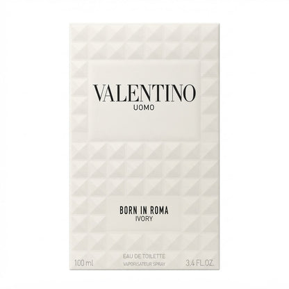 Valentino Uomo Born In Roma Ivory EDT 3.4oz Men Rare