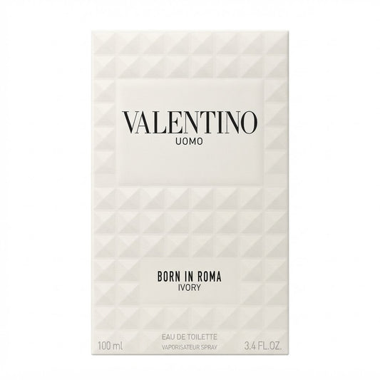 Valentino Uomo Born In Roma Ivory EDT 3.4oz Men Rare