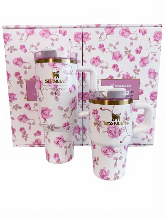 Stanley x LoveShackFancy Ribbon Rosa 40oz Quencher Authentic