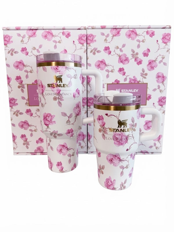 Stanley x LoveShackFancy Ribbon Rosa 40oz Quencher Authentic
