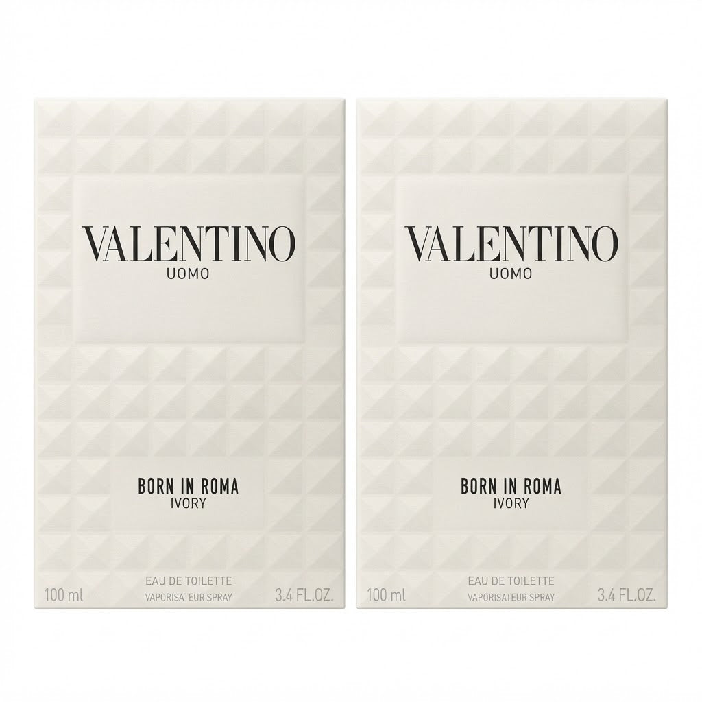 Valentino Uomo Born In Roma Ivory EDT 3.4oz Men Rare