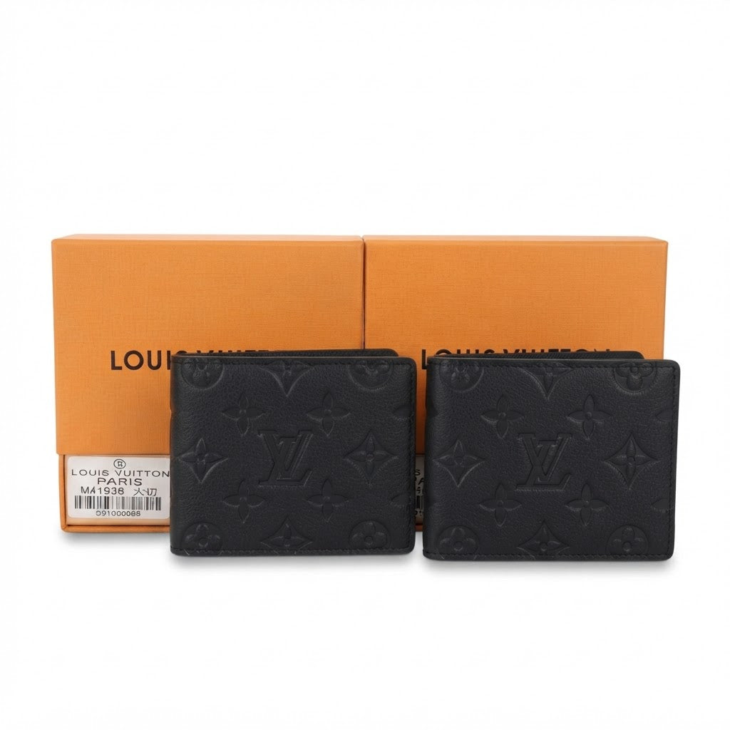 Authentic Louis Vuitton Multiple Monogram Canvas Slender Wallet – Black Men’s